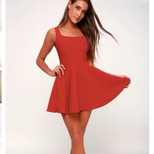 Lulus Home Before Daylight Red Dress